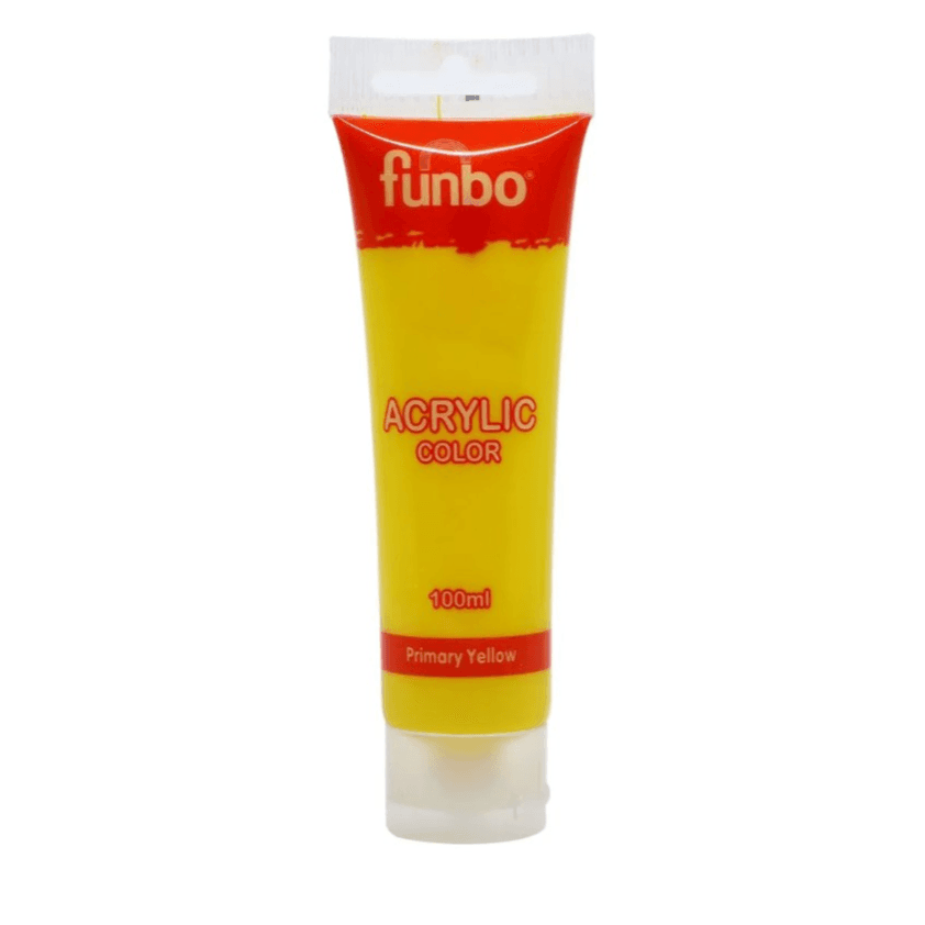Funbo Acrylic colour Primary yellow 100 ml 