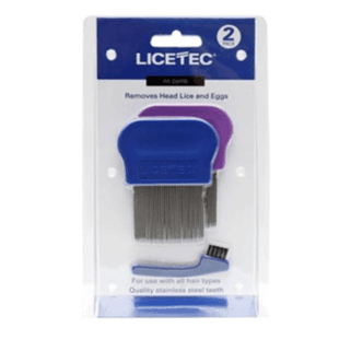مجموعة من 2 مشط معدني من Licetec لإزالة القمل
