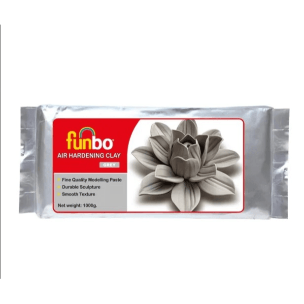 Funbo Air Hardening Clay Grey 1000g