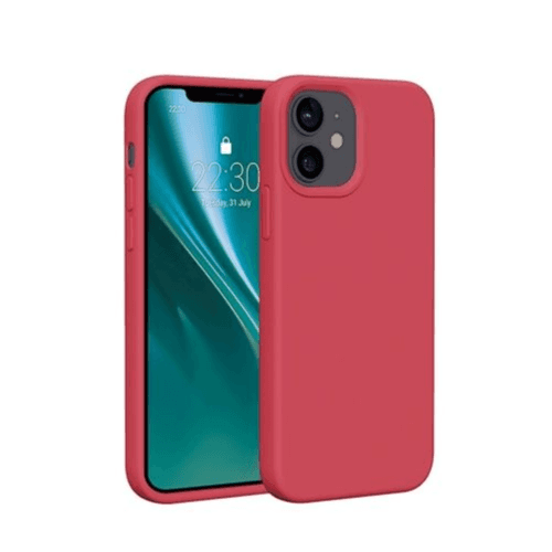 IPhone 13 Silicone Case Maroon Red)