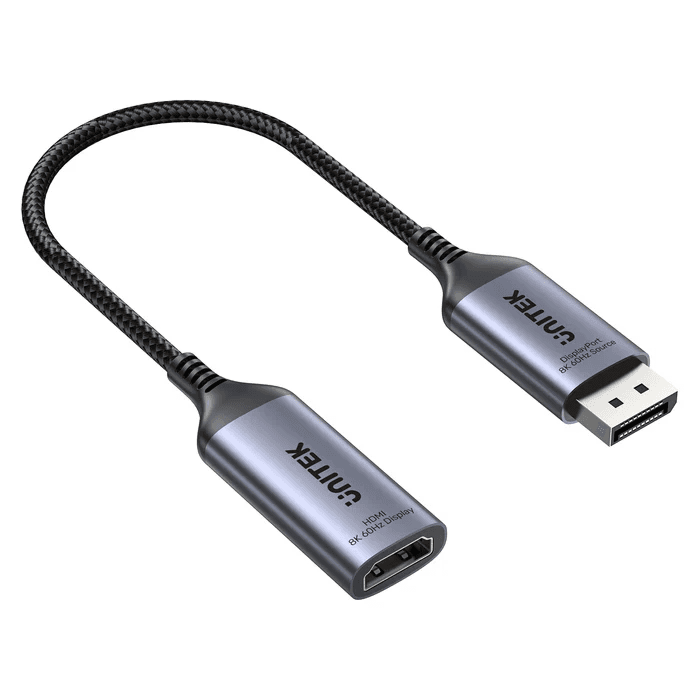 Unitek V1611a01 8k Dp To Hdmi Female Adapter