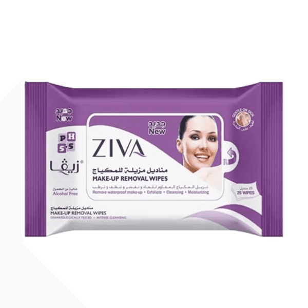 ZIVA MAKE UP REMOVAL 25 WIPES FLOWPACK (ZW095)