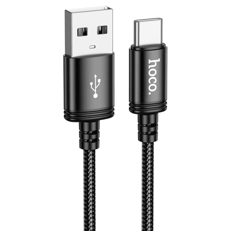 Hoco DUO1 USB Type C Cable 1m Black & White
