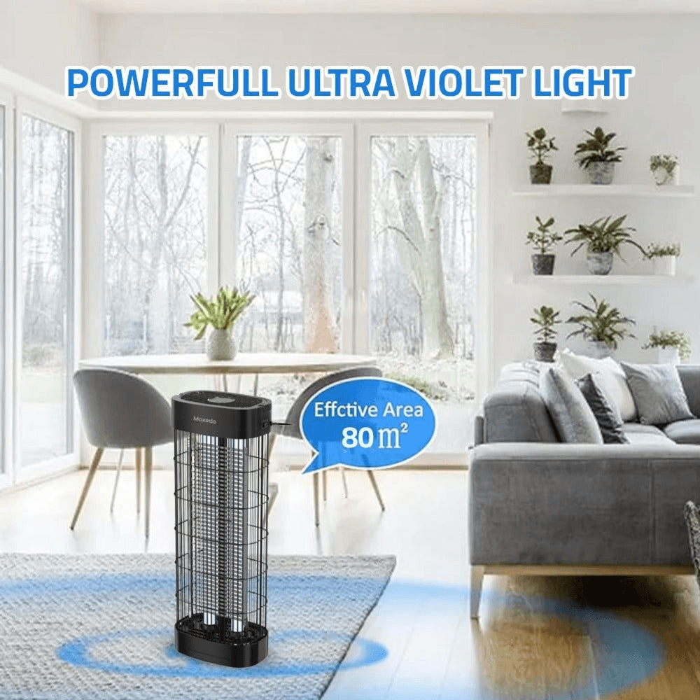 Moxedo 30W Electric Insects Zapper Indoor Bug Zapper Powerful Mosquito Killer With Uv Light 80 Coverage Range