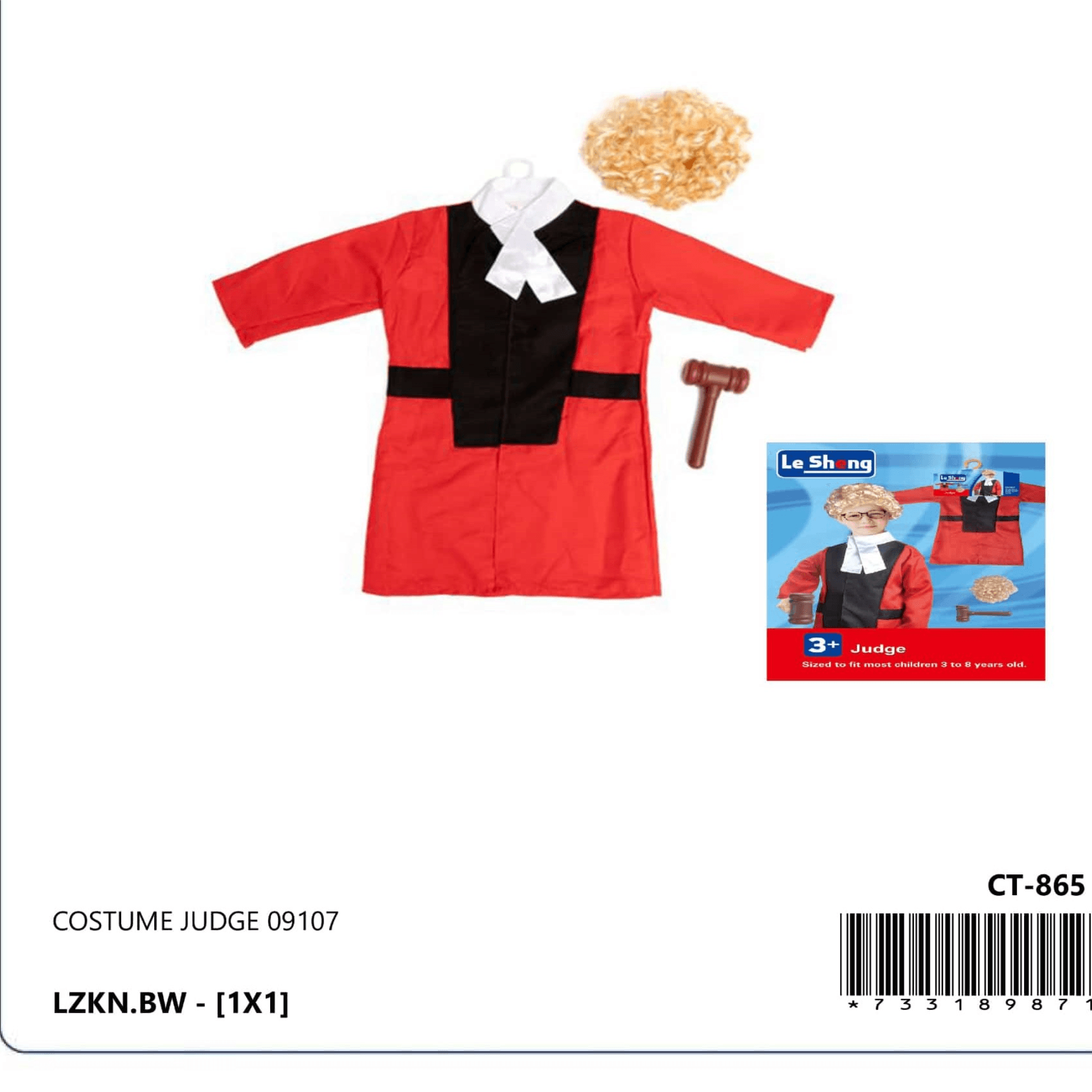 KIDS COSTUME JUGDE 09107 CT865