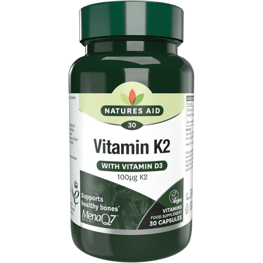 Natures Aid Vitamin K2 with vitamin D3 30 capsules