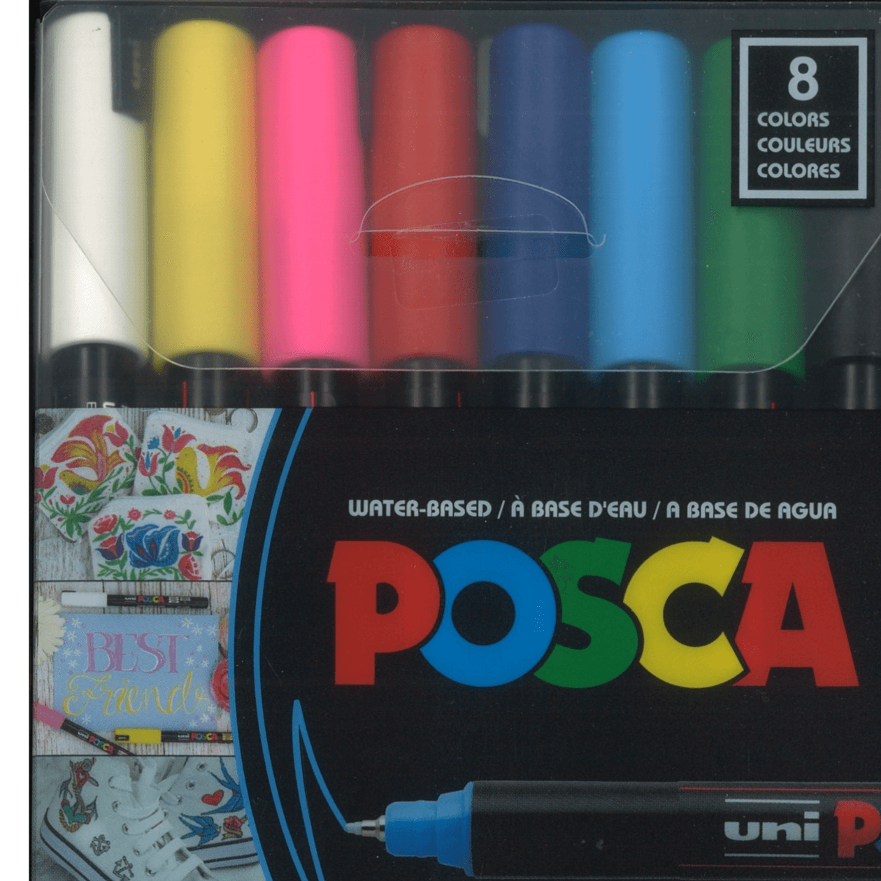 POSCA  water based colour  PC-1MR 0.7 mm 8 colours 
