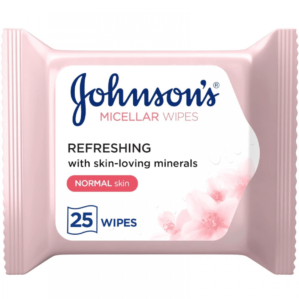 J&J NORMAL MICELLAR WIPES REFRESHING 25'S (025)