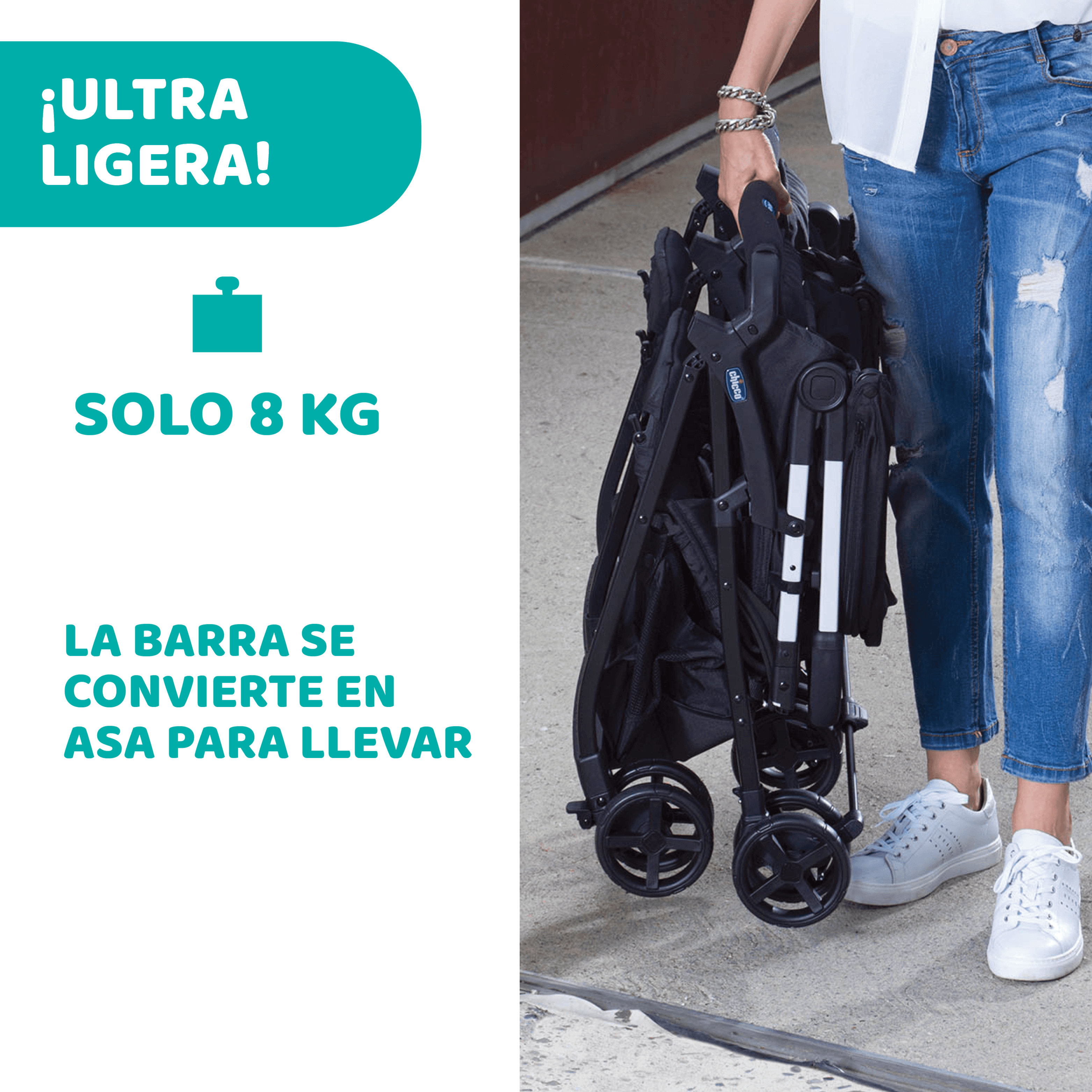 Chicco Ohlala Twin Stroller - Black Night