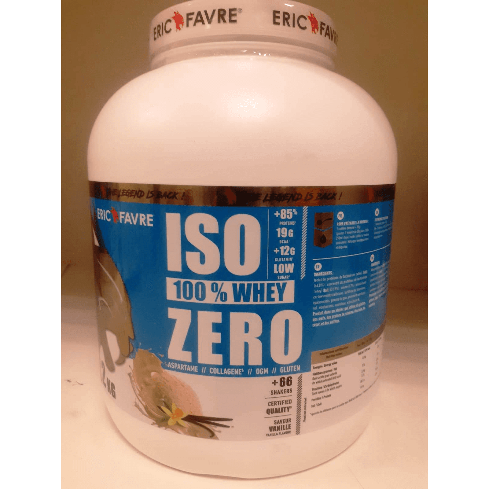 ERIC FAVRE ISO 100% WHEY PROTEIN 2KG (VANILA)