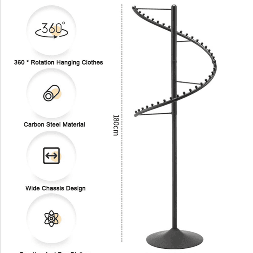Spiral Rotating Clothing Rack S