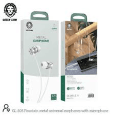 Green Lion Metal Earphone (3.5Mm) - White