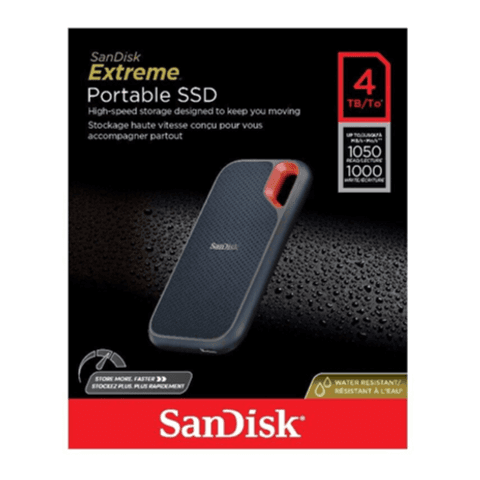 قرص SSD محمول من SanDisk Extreme بسعة 4 تيرابايت وسرعة 1050 ميجابايت/ثانية رقم.14795