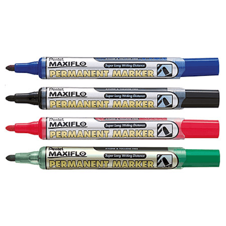 Maxiflo Permanent Marker 4 colours 