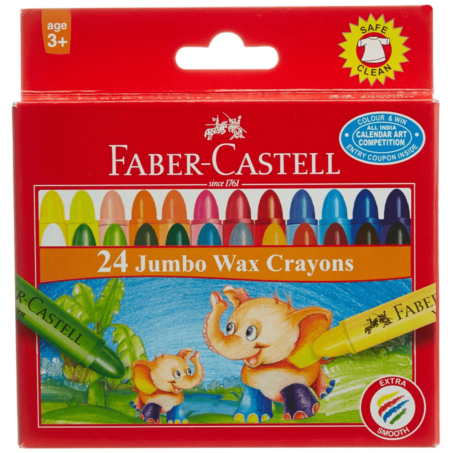Faber-Castell jumbo wax crayons 24 