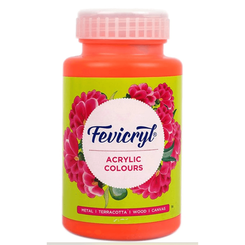 Fevicryl Acrylic colour Multipurpose Orange 500 ml