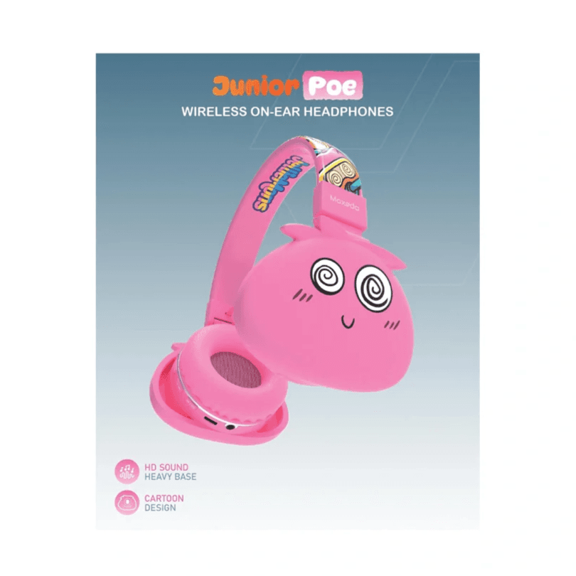 Moxedo Junior Poe Wireless On-Ear Headphones - Pink