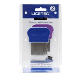 مجموعة من 2 مشط معدني من Licetec لإزالة القمل