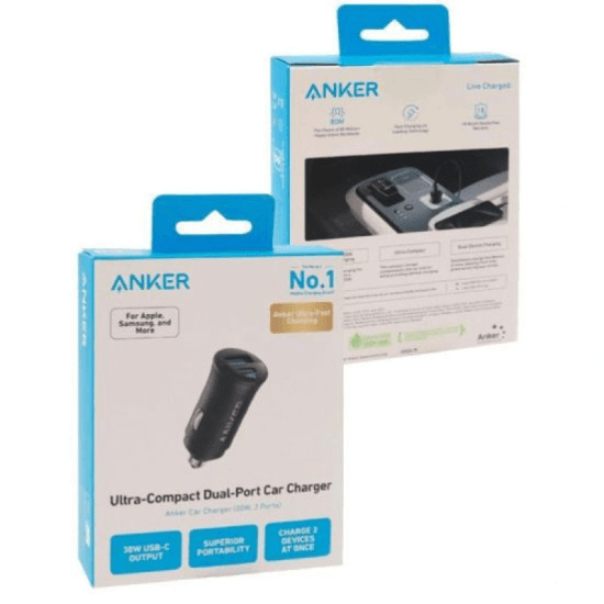 Anker Ultra Compact Dual Port Car Charger 30w