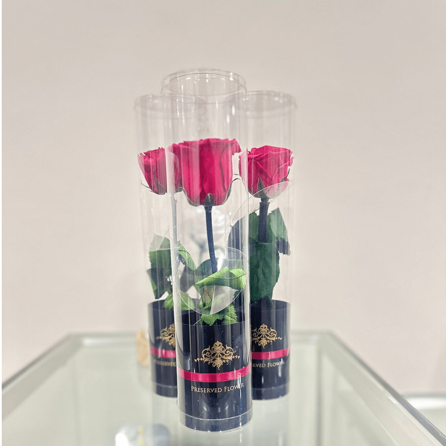 Preserved Single Red Rose Flower 