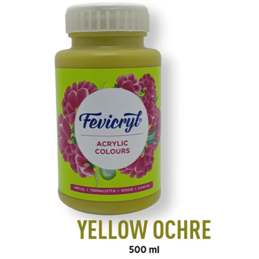 Fevicryl Acrylic colour Multipurpose Yellow Ochre 500 ml