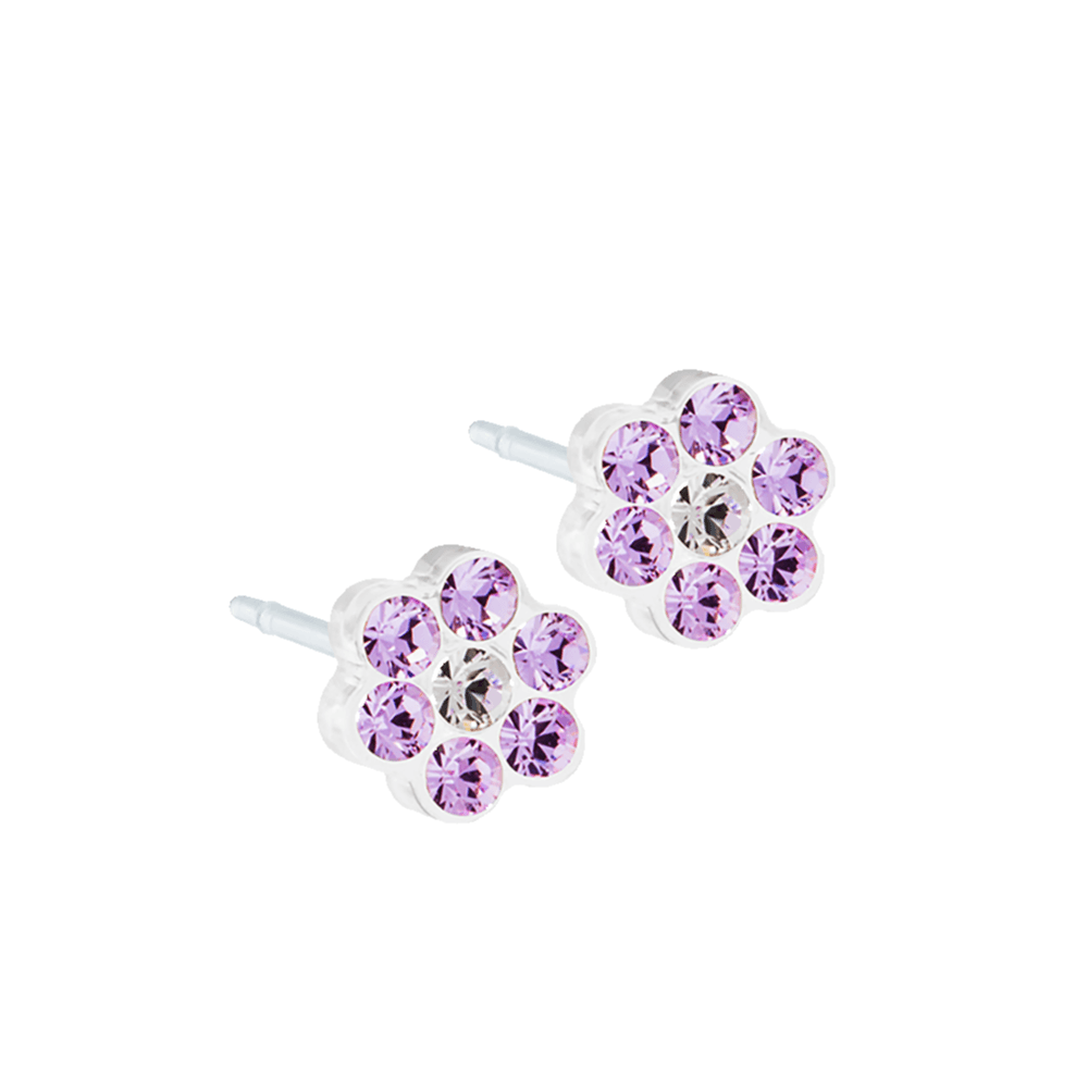 Blomdahl Earring Pendant Daisy 4/5mm Violet crstal Type D