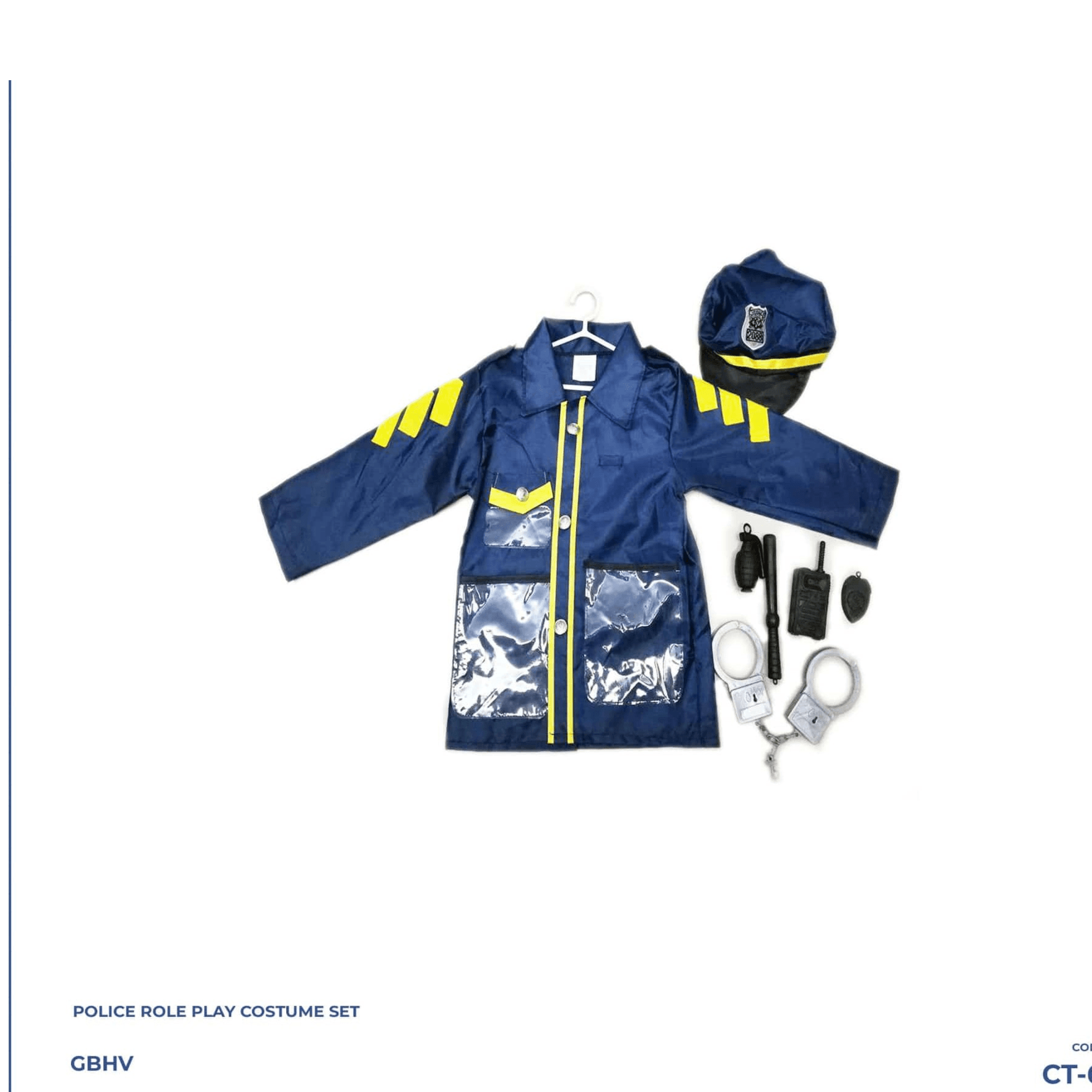 KIDS POLICE ROLE PLAY COSTUME SET CT-682