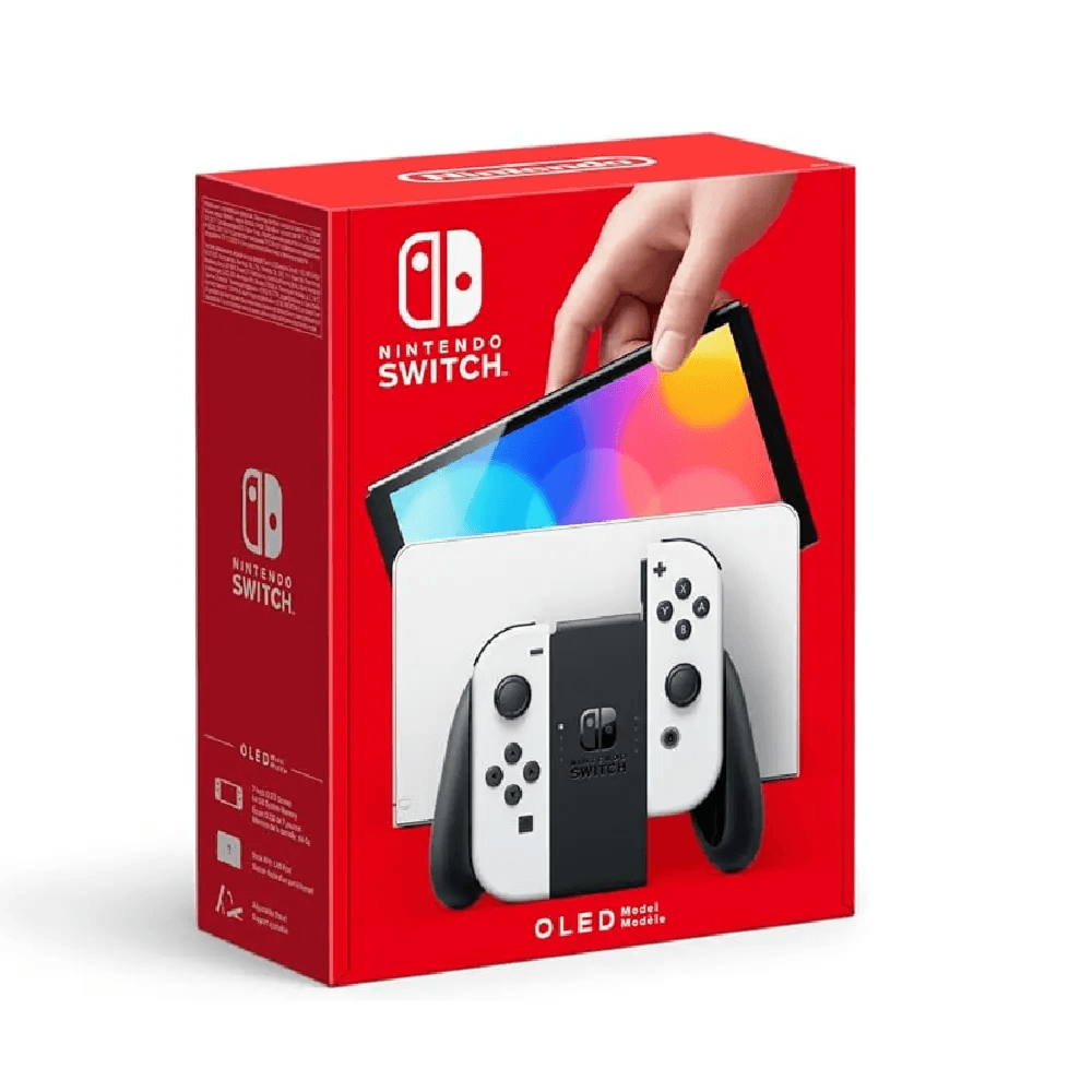 Nintendo Switch OLED Console  - Joy-Con Controller Pair - White