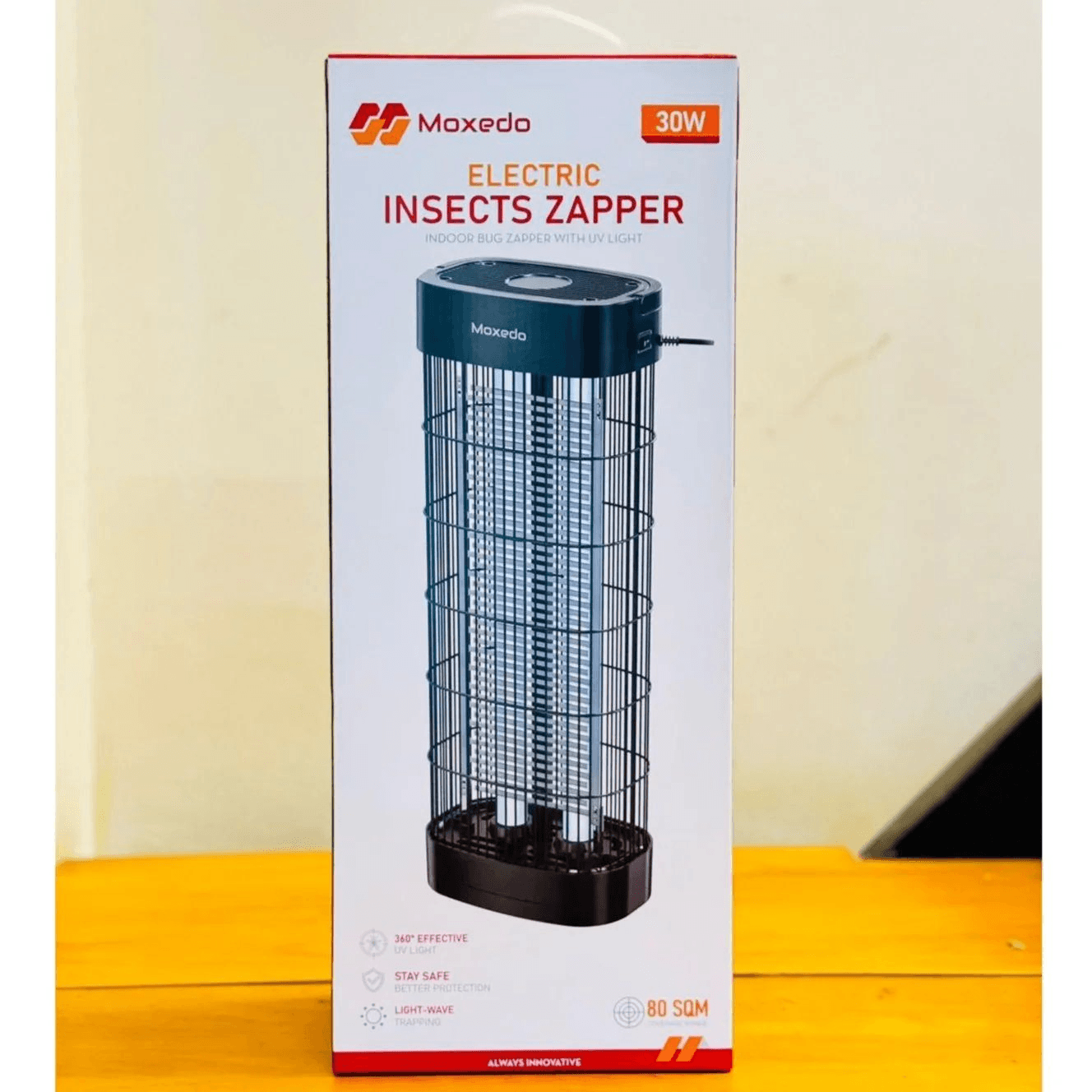 Moxedo 30W Electric Insects Zapper Indoor Bug Zapper Powerful Mosquito Killer With Uv Light 80 Coverage Range