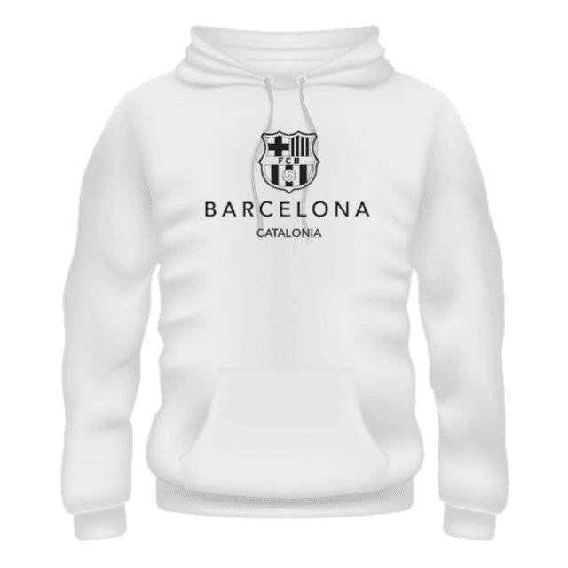 White Barcelona Hoodie