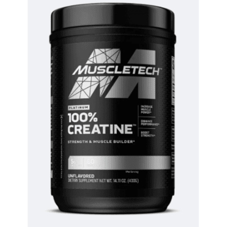 Muscletech Platinum Creatine Monohydrate 400G Unflavored 80 Servings