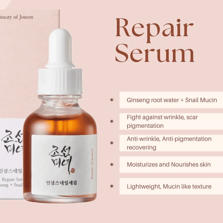Beauty of Joseon Revive Serum : Ginseng + Snail Mucin – 30ML