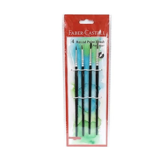 Faber-Castell Pony Hair Round Paint Brush Set of 4