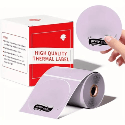 Phomemo Round Thermal Labels 50mm*50mm* 140 Label (Purple)