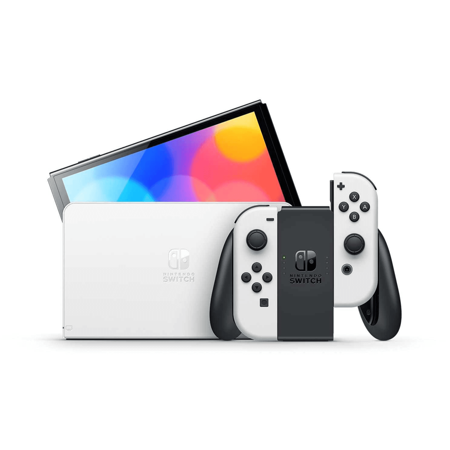 Nintendo Switch OLED Console  - Joy-Con Controller Pair - White