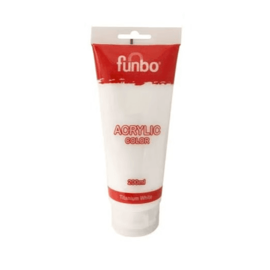 Funbo Acrylic Color Titanium White 200 Ml
