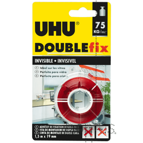 UHU Doublefix Invisible 1,5X 19 mm