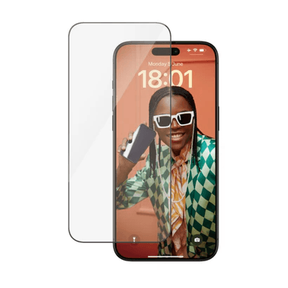 واقي شاشة زجاجي مقوى لهاتف iPhone 15 Pro
