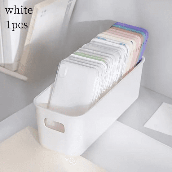 3pcs Stackable Plastic Storage Bins with Handles