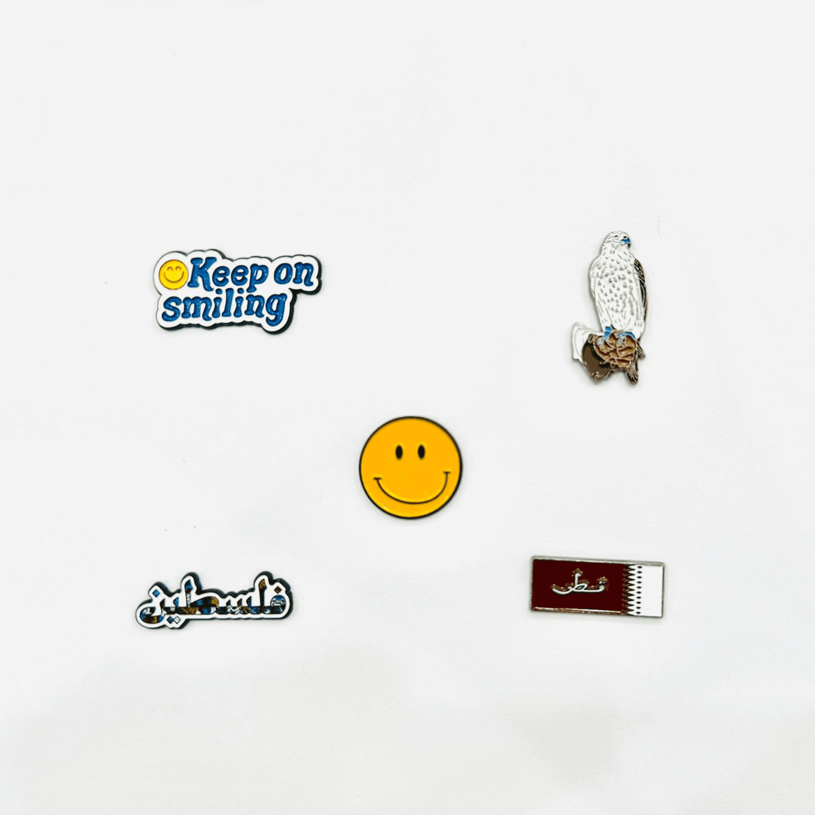 Metal 3D Stickers Combo Pack Qatar For Mobile Phones, Laptops And More - 5 pcs