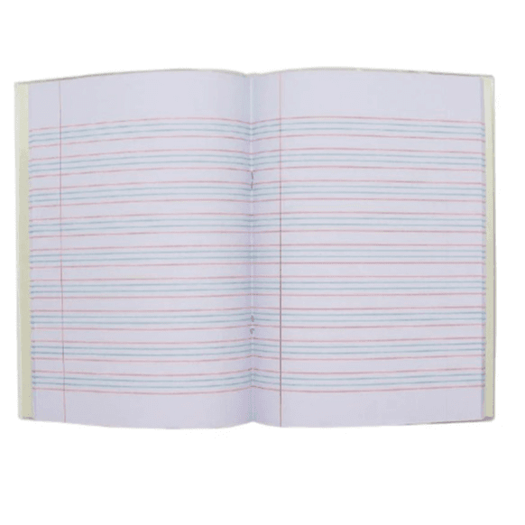 Sinarline English note book Four line 100 sheet Brown cover  EB-01817