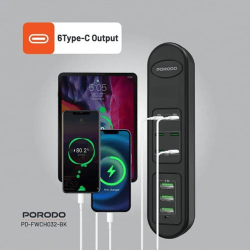 PORODO - 50W Multi-Port USB Charging Hub - (FWC032)