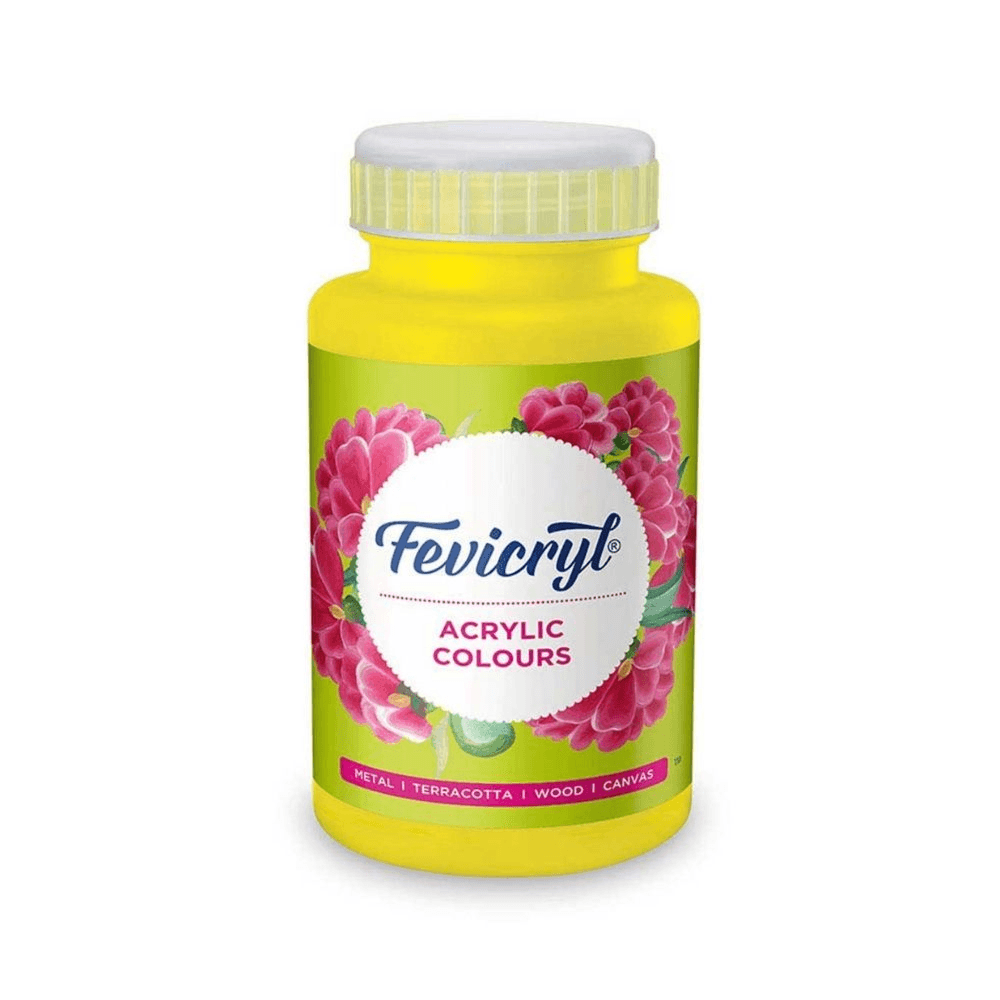 Fevicryl Acrylic colour Multipurpose Lemon yellow 500 ml