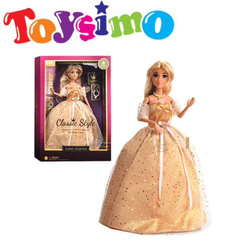 11.5-inch Anlily Doll with Gold Dress