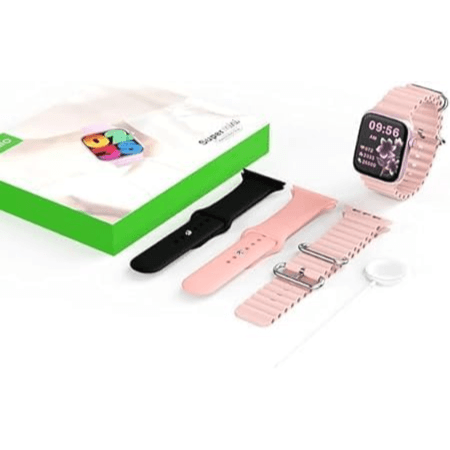 Smart Watch, 3 Srtap, 36mm Strap Lock Color Black - Modio Super Mini