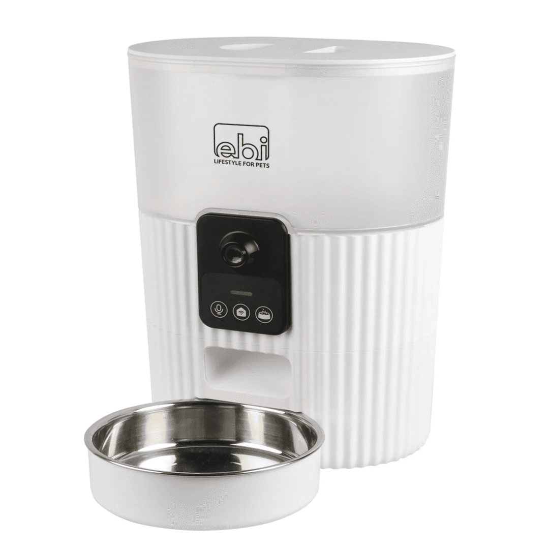 Kualo Smart Feeder With Camera 3.5L - 21X15X28Cm White