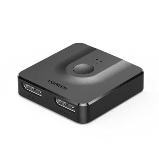 Signal Splitter 2x DisplayPort (in) to 1x DisplayPort (out) 4K/1080p Switcher Black - UGREEN CM430