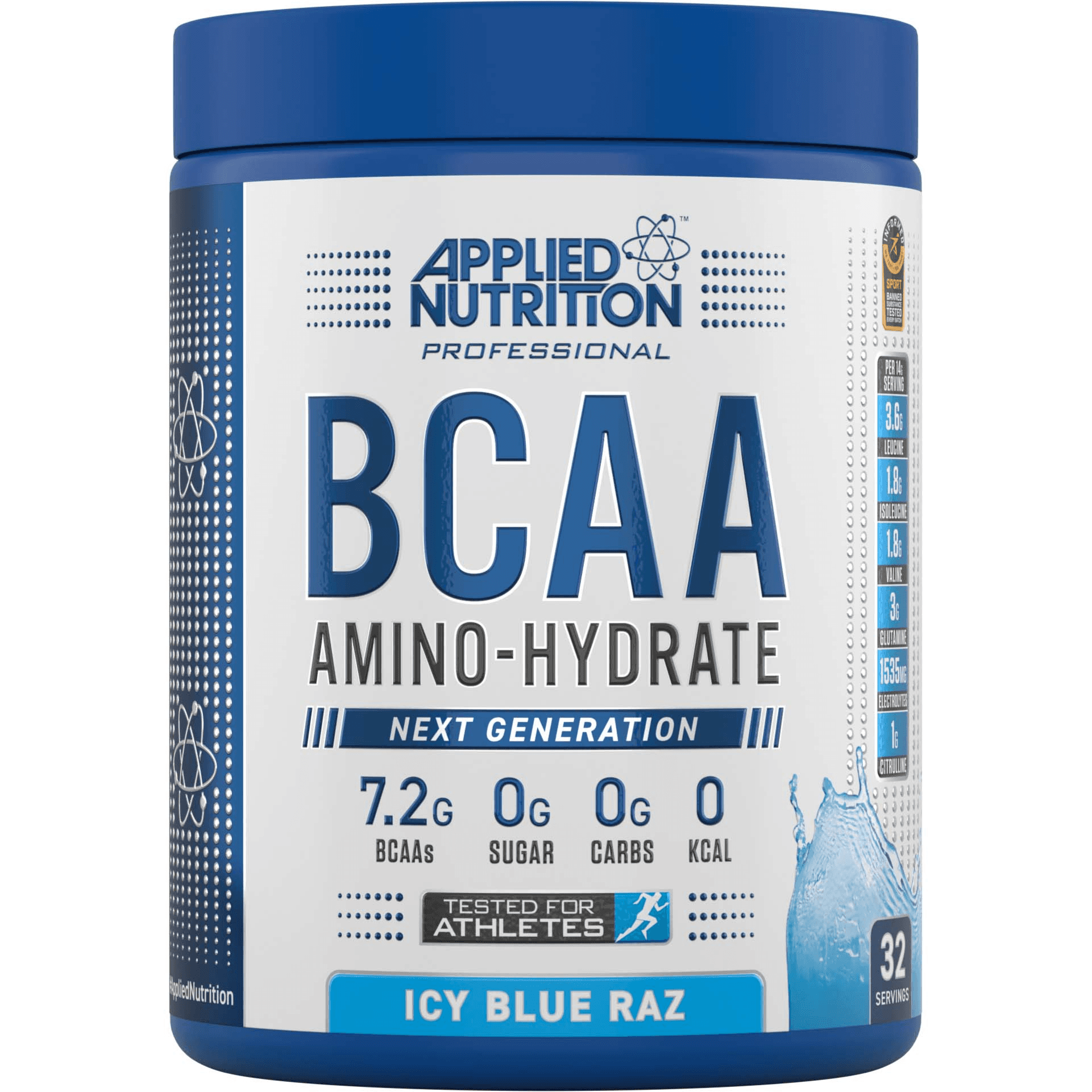 Applied Nutrition Bcaa Amino Hydrate Blue Razz 32 Servings