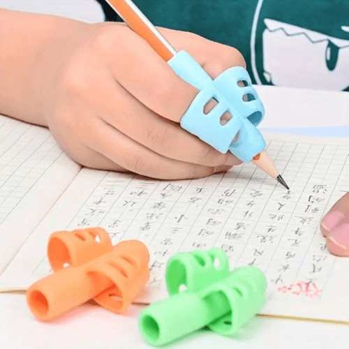 1pcs Handwriting Pencil Gripper 2 Fingers (Pink)