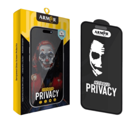 ARMAR - PRIVACY Hybrid Protection Temper Glass Screen Protection (15 Pro Max)